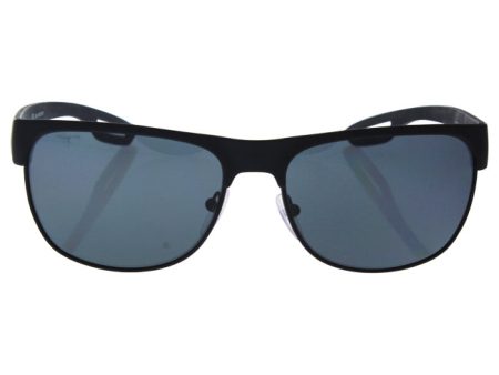 Prada Prada SPS 57Q DG0-5Z1 - Black Rubber Grey Polarized by Prada for Men - 58-16-140 mm Sunglasses Sale