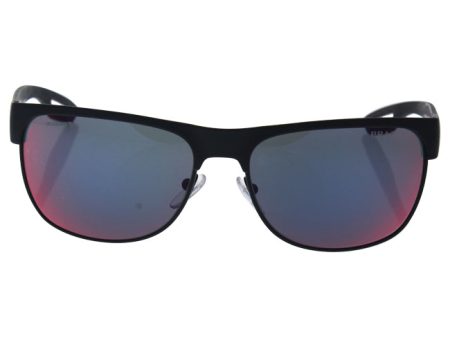 Prada Prada SPS 57Q TFZ-9Q1 - Grey Rubber Dark Grey Blue Red by Prada for Men - 58-16-140 mm Sunglasses For Cheap