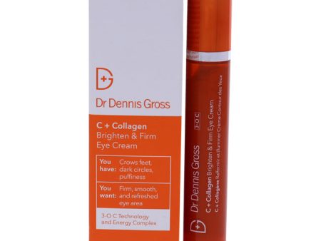 Dr. Dennis Gross C Plus Collagen Brighten and Firm Eye Cream by Dr. Dennis Gross for Unisex - 0.5 oz Cream Supply